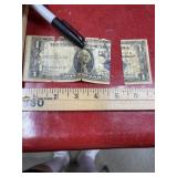 Series 1935A silver certificate fragile and torn