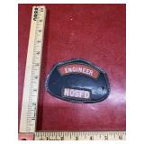 Vintage engineer helmet shield