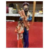 8-inch Hand painted pottery religious figure