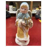 7-inch Porcelain Angel playing harp