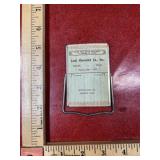 Vintage advertising memo pad