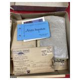 Box full with vintage family photos and negatives