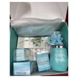 Blue birthday women gift box