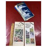 Many vintage road maps