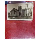 Vintage real photo postcard M. P. Church, Downey