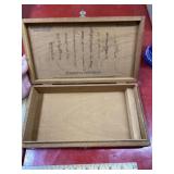 Vintage hand made wooden cigar Playboy box