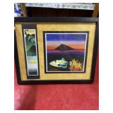 12x15 cartoon fish picture in frame
