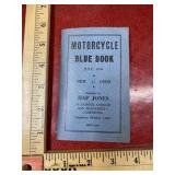 Vintage 1954 motorcycle blue book