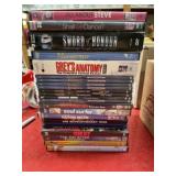 Box lot DVD movies, some new sealed, all are