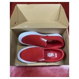 new Red slip on Vans size 6M in box