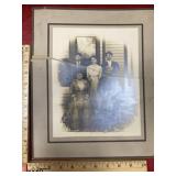 Antique ancestry photo Broken in half
