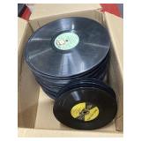 Box full with vintage records unsearched +