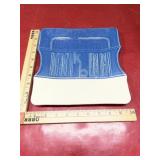 Signed & numbered pottery plate 9.5x9.5