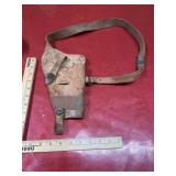 Vintage leather holster marked US