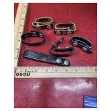 Vintage belt keepers lot