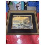 Antique Oil Painting Ocean Nautical 20'x16'