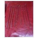 10 metal kabob skewers mixed sizes