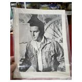 8.5 x 11 Elvis Presley black & white print