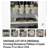 Vintage Corning ware mug set
