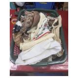 Laundry basket of Vintage linens