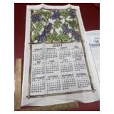 Vintage calendar 2004 tea towel