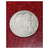 .90 silver barber quarter unknown year