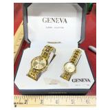 GENEVA classic collection his and her gold tone