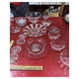 VIntage clear glass lot