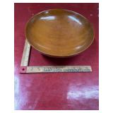 MCM footed wooded bowl
