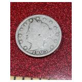 1905 liberty head V nickel