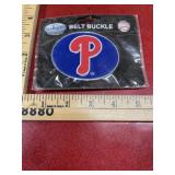 Philadelphia Phillies belt buckle still in