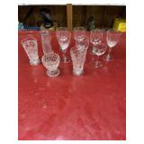 Mixed glassware lot, vintage and new