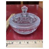 Vintage AVON glass dish with lid