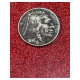 1936 Buffalo nickel