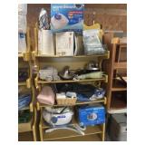 Box lot household assorted rack not included