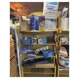 Box lot household assorted rack not included
