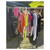 Assorted clothes, rack not included