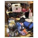 Assorted household bags, jewelry, knickknacks, etc