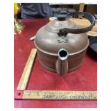 Antique copper kettle