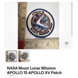NASA Apollo 15 moon mission patch