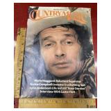 Vintage merle haggard country music magazine