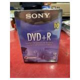 New sealed DVD+R 10 pack