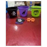Halloween lot buckets etc.