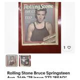 Bruce Springsteen vintage Rolling Stone m
