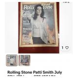 Patti Smith vintage Rolling Stone magazine 1970s