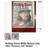 Willie Nelson Vintage, Rolling Stone magazines,