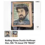 Vintage, Rolling Stone magazine Dustin Hoffman