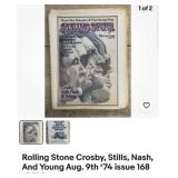 Vintage Rolling Stone magazine, Crosby, stills,