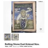 Evel Knievel Vintage, Rolling Stone magazine, 1974