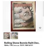 Bonnie Raitt Vintage, Rolling Stone magazine, 1975